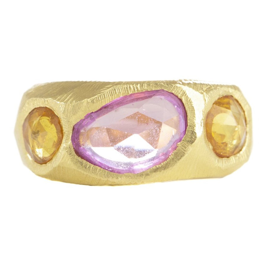 Three Sapphire Ring - 18k Gold