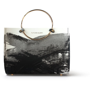 Sumi Mini Bag With Thin White Leather Adjustable Strap