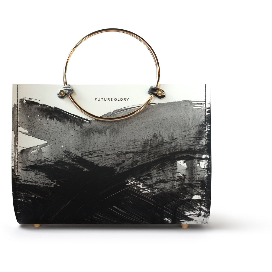 Sumi Mini Bag With Thin White Leather Adjustable Strap