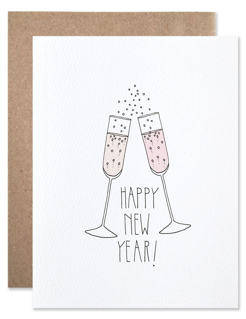 Happy New Year! Champagne Card