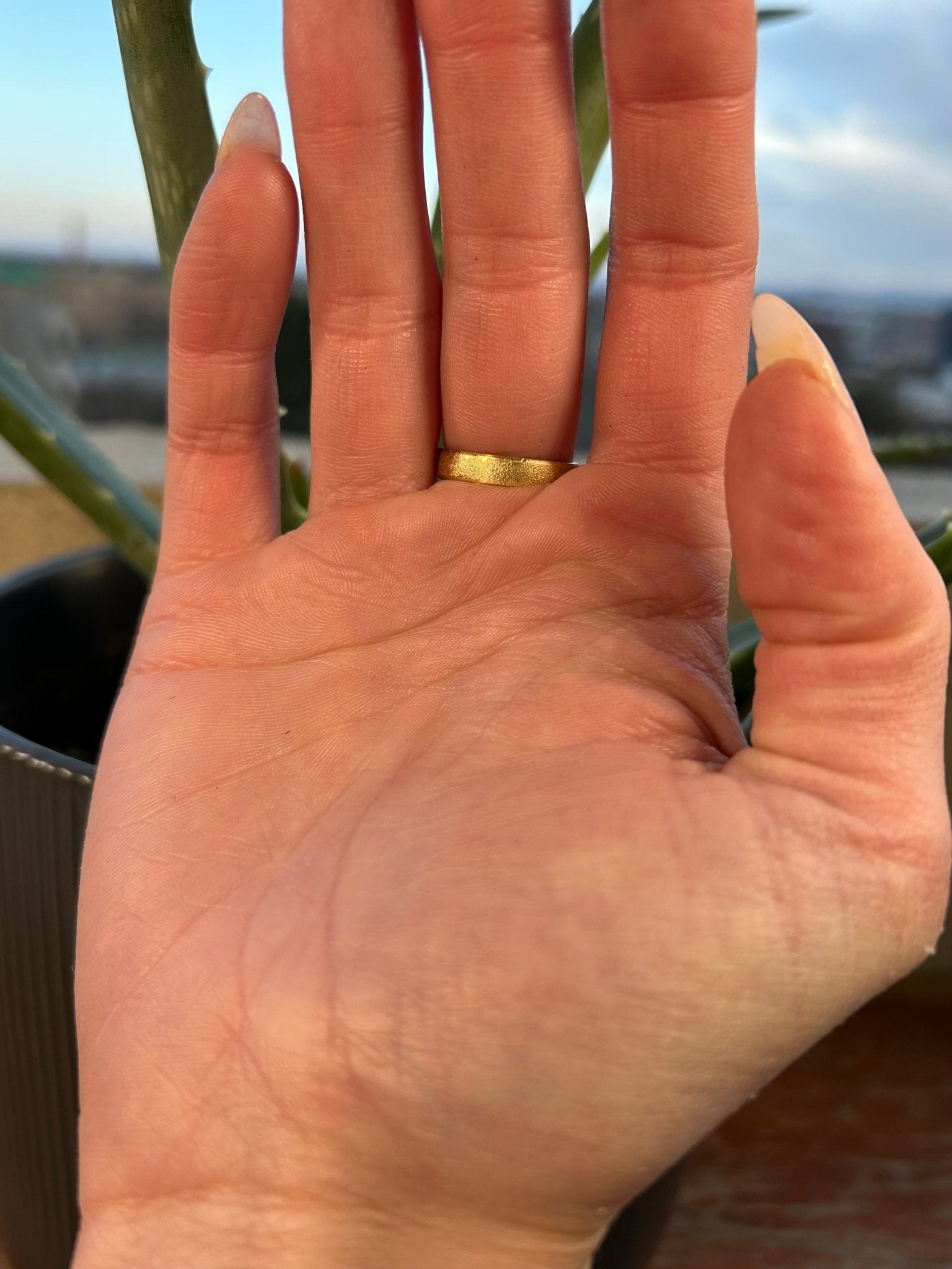 Golden Terra Band - 18k Gold + Reclaimed Diamonds - KMJ Kate Maller Jewelry Jewelry - Rings