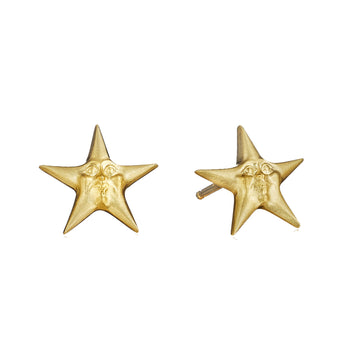 Invisible Starface Stud Earrings - 18ky