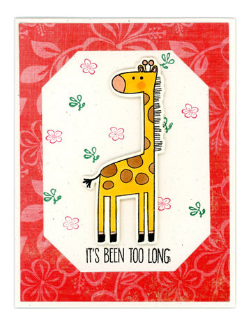 “It’s Been Too Long” Giraffe Card