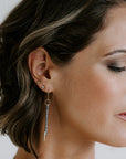 Classic Aspen Earrings - 18k gold, Oxidized Silver + Reclaimed Diamonds - KMJ Kate Maller Jewelry Jewelry - Earrings