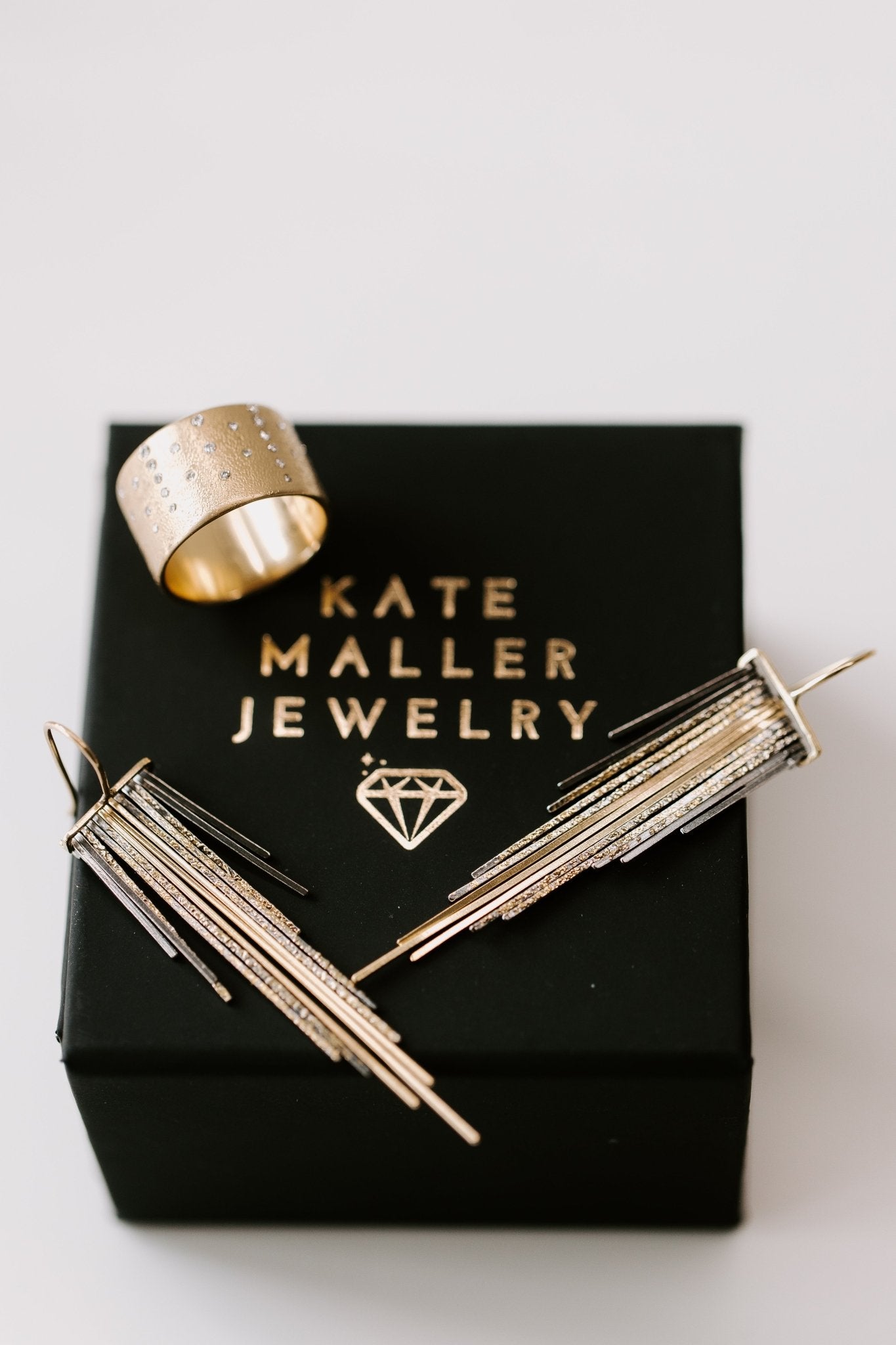 Decidedly Deco Earrings - 18k/22k Gold, Silver - KMJ Kate Maller Jewelry Jewelry - Earrings