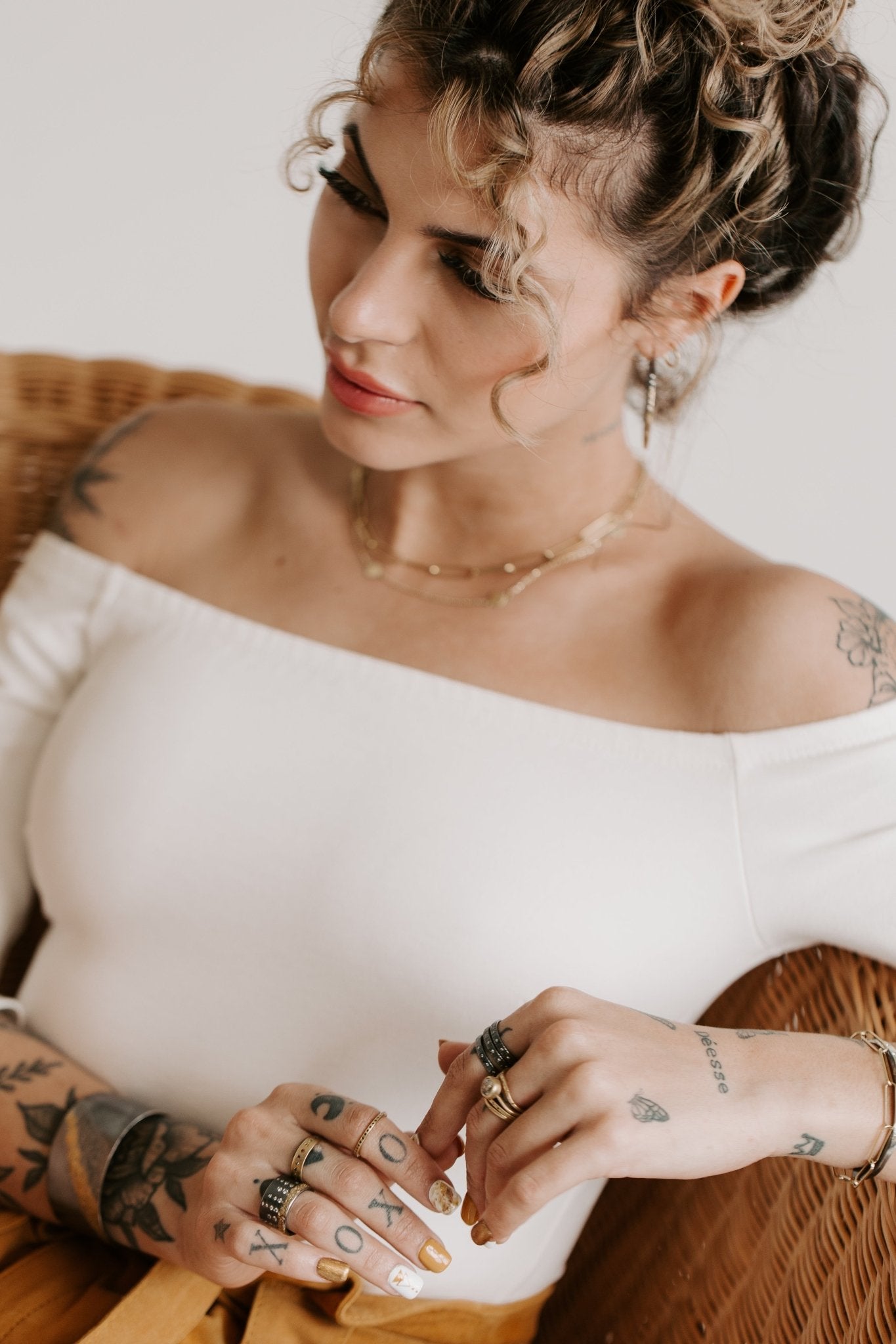 City Lights Band - 22k Gold, Oxidized Silver + Reclaimed Diamonds - KMJ Kate Maller Jewelry Jewelry - Rings