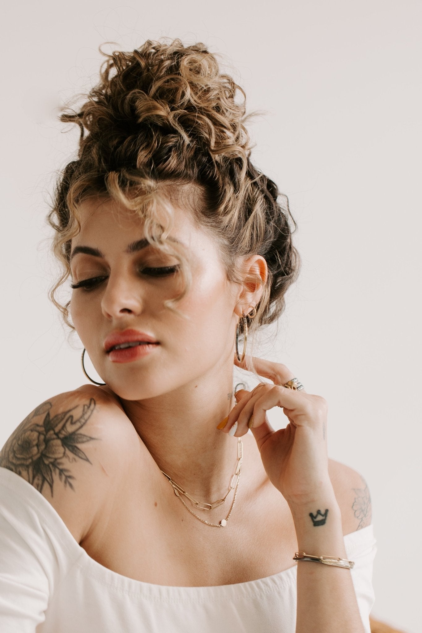 Miniest Hoop Earrings - 18k Gold, 22k Gold Dusted, Oxidized Silver - KMJ Kate Maller Jewelry Jewelry - Earrings