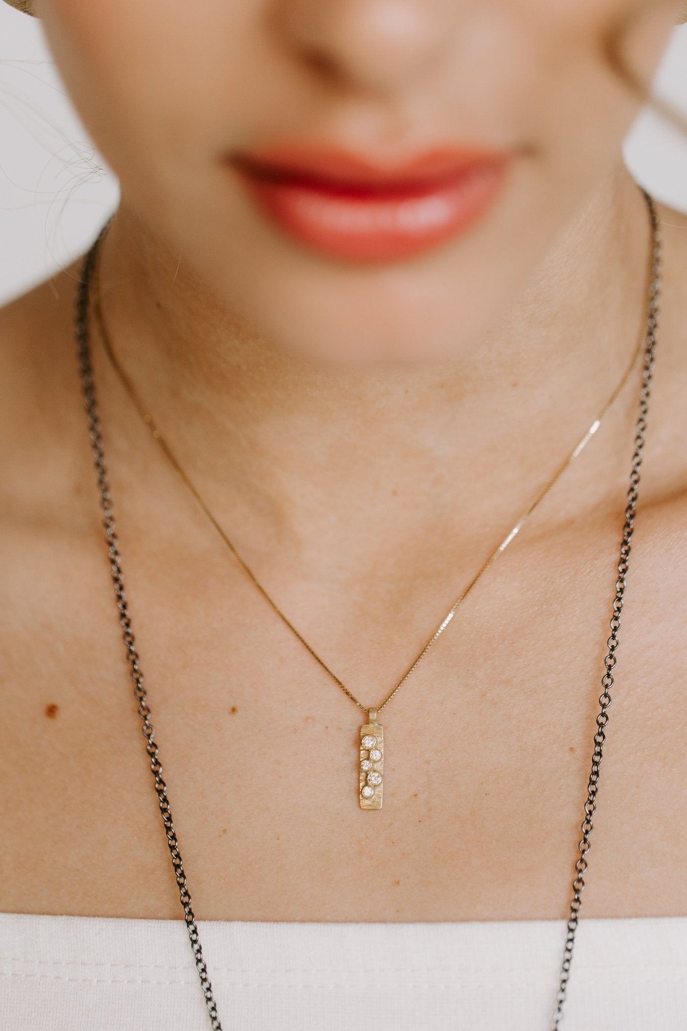 Golden Aspen Bauble Necklace - 18ky + VS Diamonds - KMJ Kate Maller Jewelry Jewelry - Necklaces