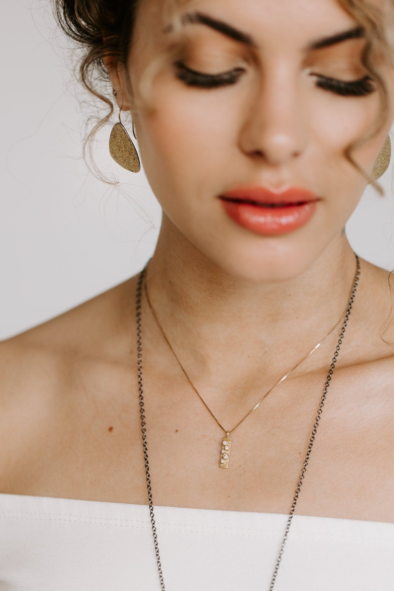 Golden Aspen Bauble Necklace - 18ky + VS Diamonds - KMJ Kate Maller Jewelry Jewelry - Necklaces