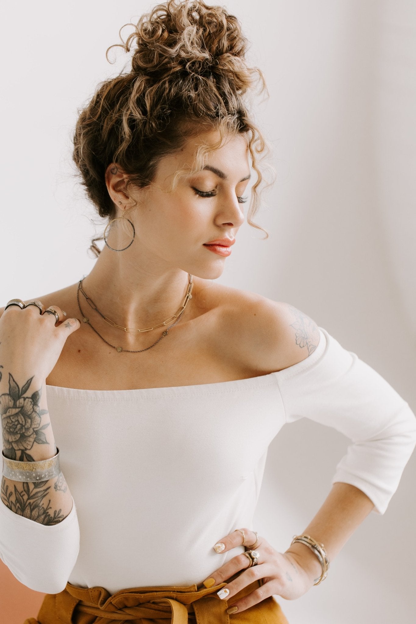 18k Black + Gold Luxe Chain Necklace - 18ky + Oxidized Silver - KMJ Kate Maller Jewelry Jewelry - Necklaces