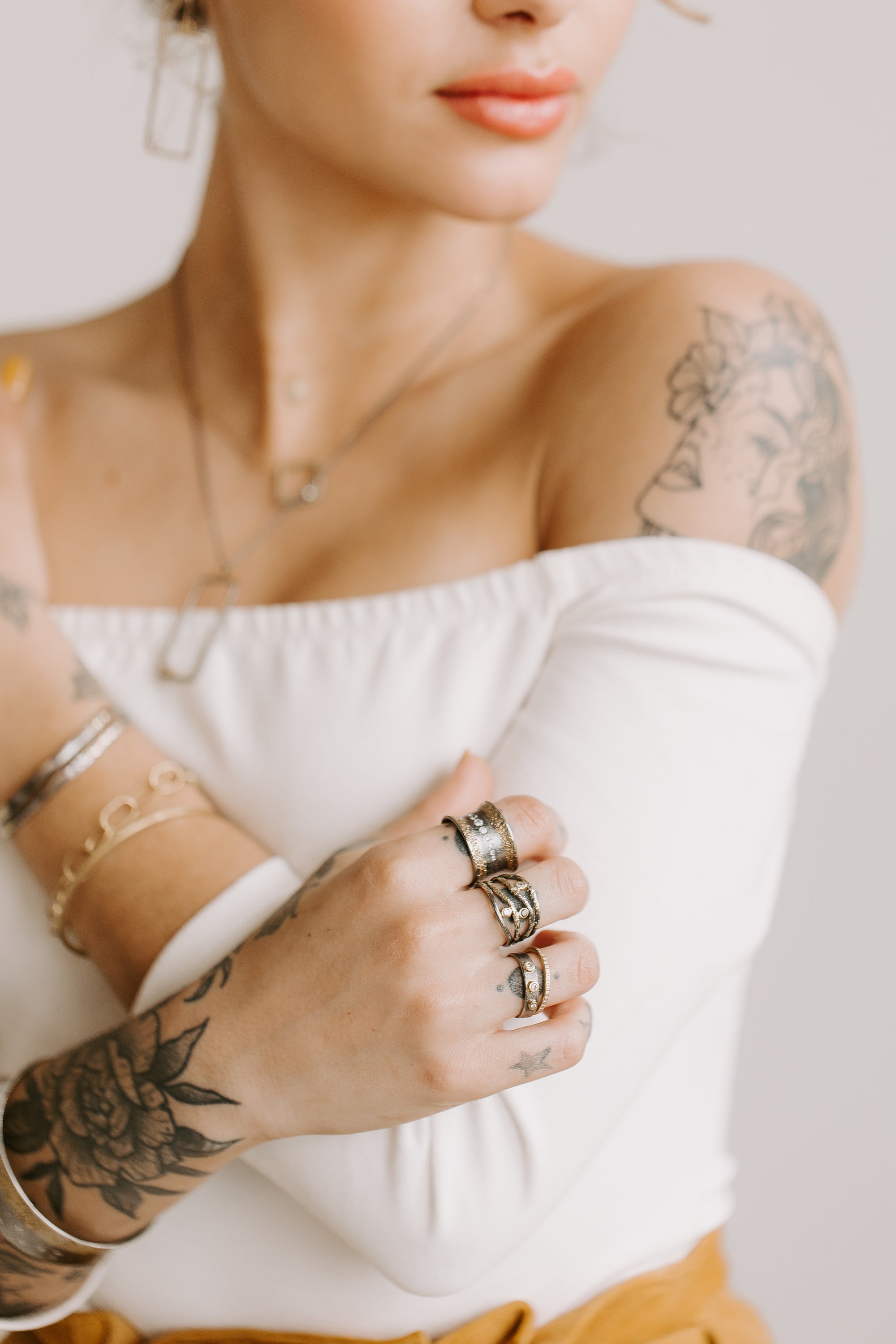 Diamond + Dust Orbit Ring