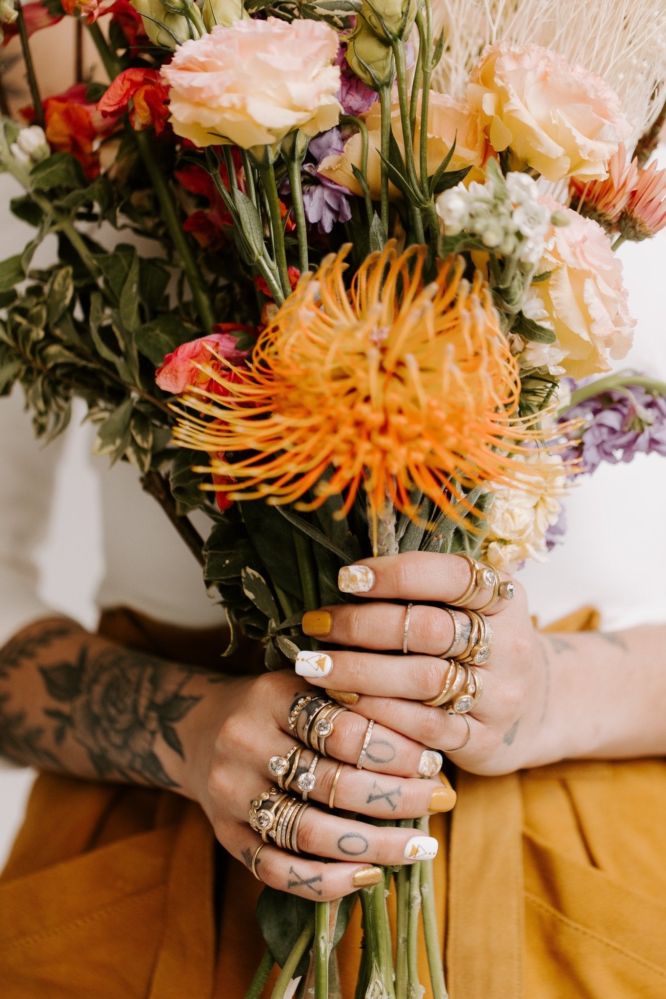 Legacy Diamond Ring - Salt + Pepper Brilliant Cut Diamond set in a 18ky Gold Smooth Bezel on a 14kpw Gold Band - KMJ Kate Maller Jewelry Jewelry - Bridal