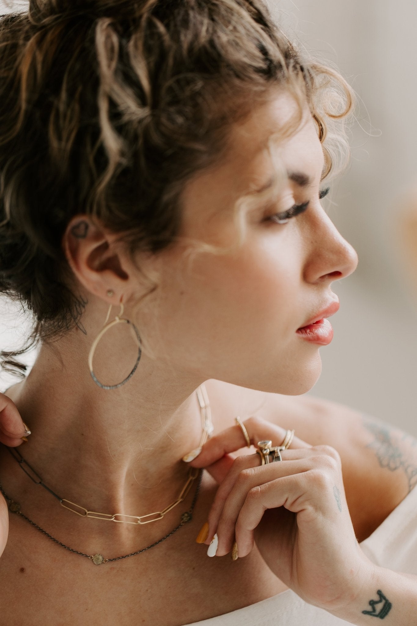 18k Black + Gold Luxe Chain Necklace - 18ky + Oxidized Silver - KMJ Kate Maller Jewelry Jewelry - Necklaces