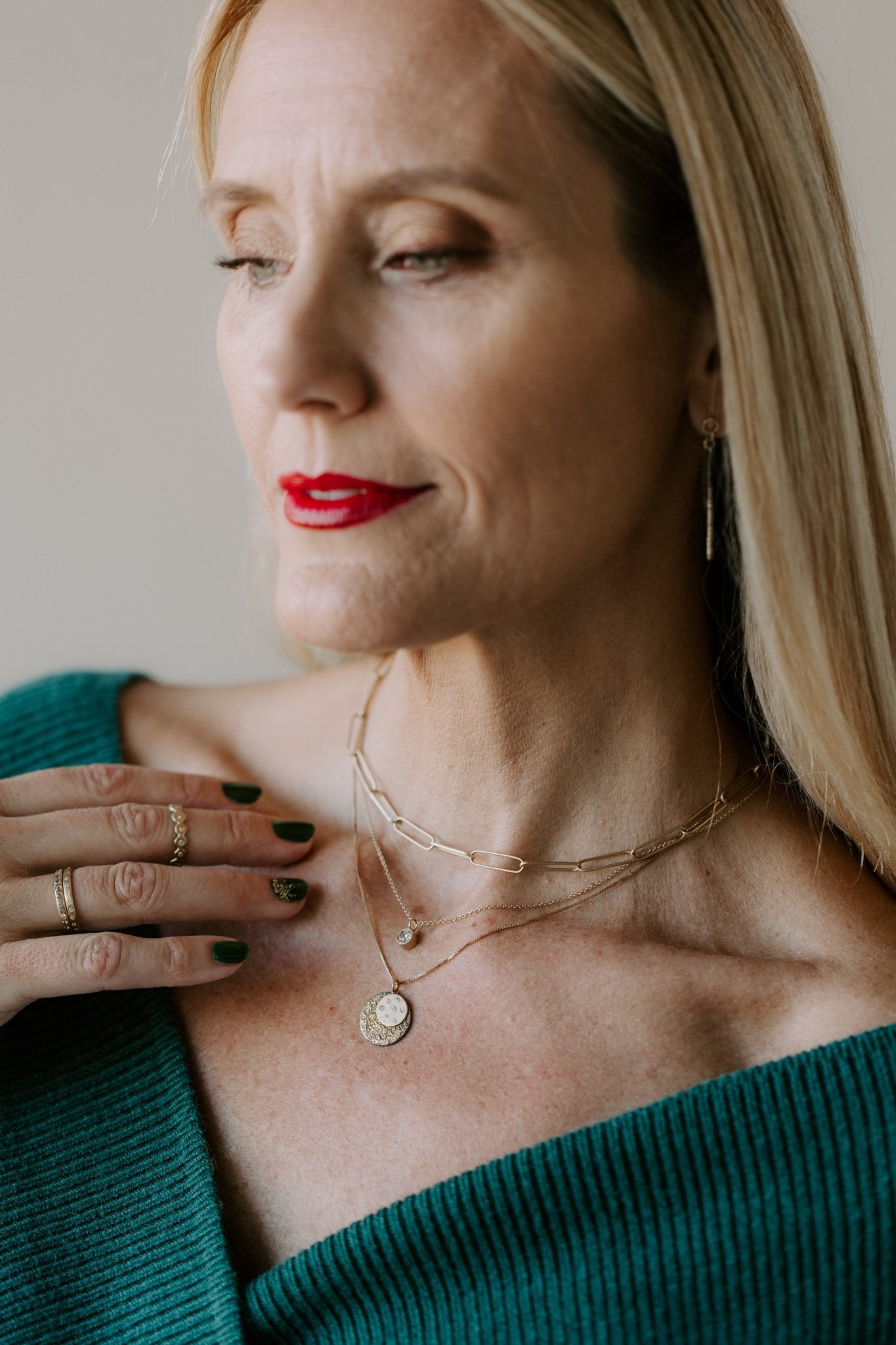 Timeless Solitaire Necklace - 18k/14k Gold + .4 ctw Reclaimed Diamond - KMJ Kate Maller Jewelry Jewelry - Necklaces
