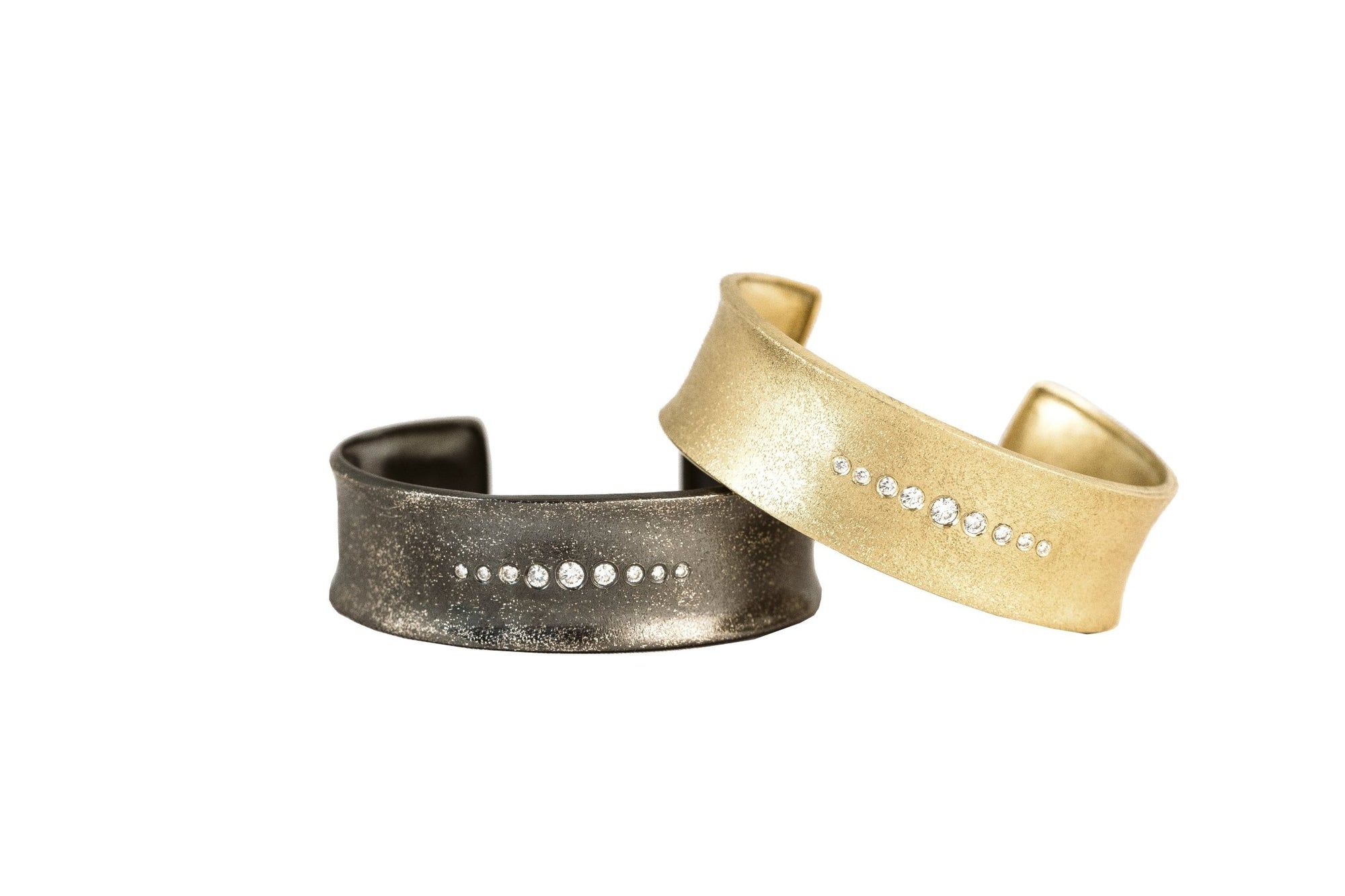 Oxidized Silver Horizon Cuff - KMJ Kate Maller Jewelry Jewelry - Bracelets