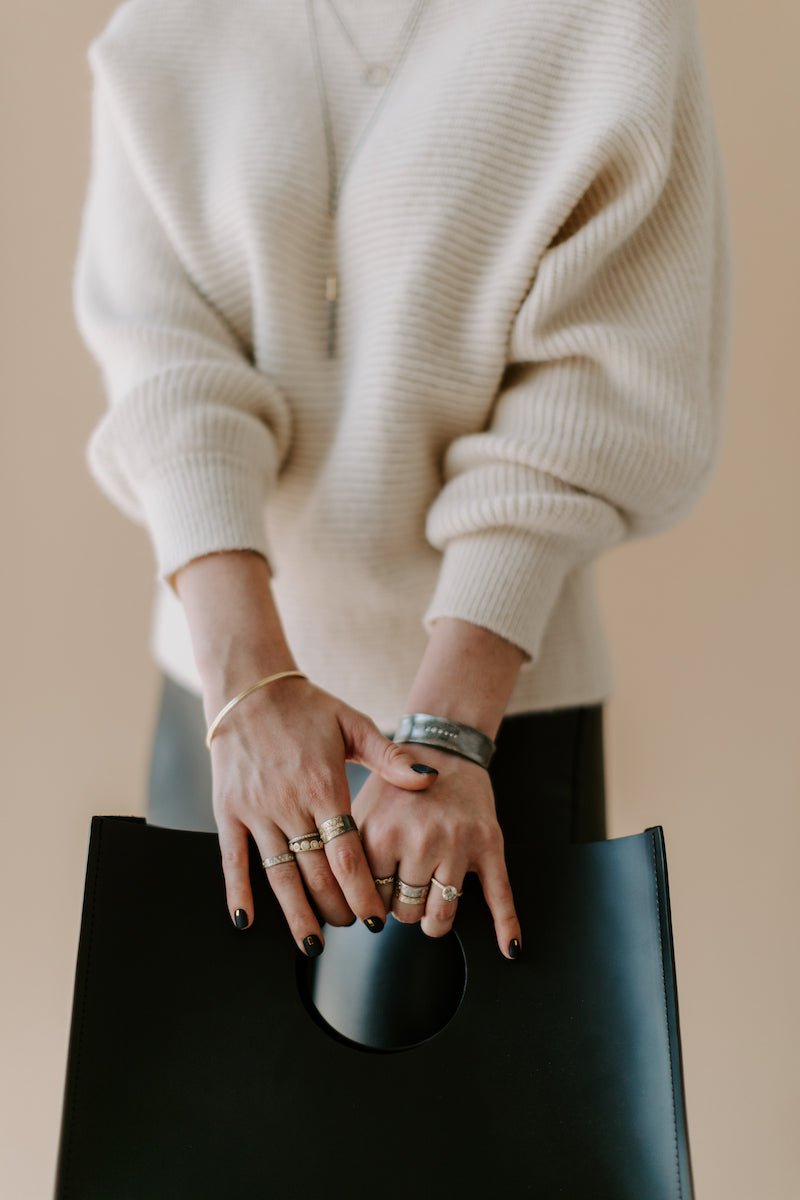 Oxidized Silver Horizon Cuff - KMJ Kate Maller Jewelry Jewelry - Bracelets
