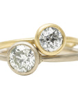 Legacy Diamond Ring - 18ky Gold + Old Euro Diamond