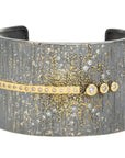 Aspen Statement Cuff 2.0 - 22ky, 18ky, Oxidized Silver + VS Diamonds