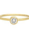 Shine On Diamond Ring - 18ky Gold + VS Reclaimed Diamonds 4mm