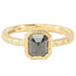 OOAK Emerald Cut Black Diamond Ring - 18ky Gold + Diamonds 6.5 - KMJ Kate Maller Jewelry Jewelry - Bridal