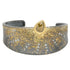 OOAK Sun Rays Cuff - 22k/18k Gold, Silver + Diamonds - KMJ Kate Maller Jewelry Jewelry - Bracelets