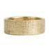 18ky Gold Heavyweight Straight Wall Crosshatch Band - KMJ Kate Maller Jewelry Jewelry - Mens