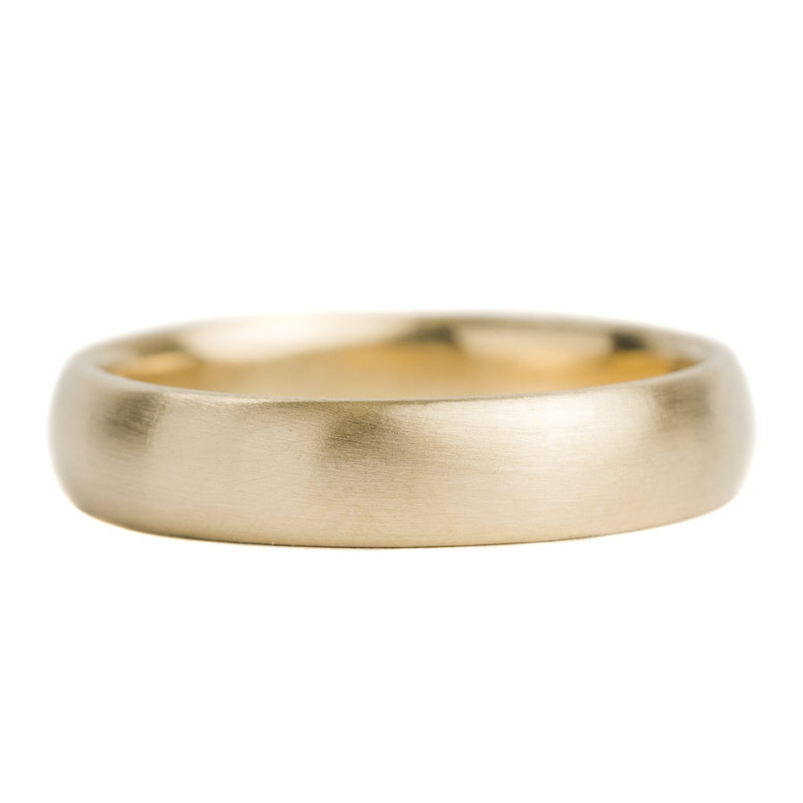 18ky Gold 5mm Half Round Band