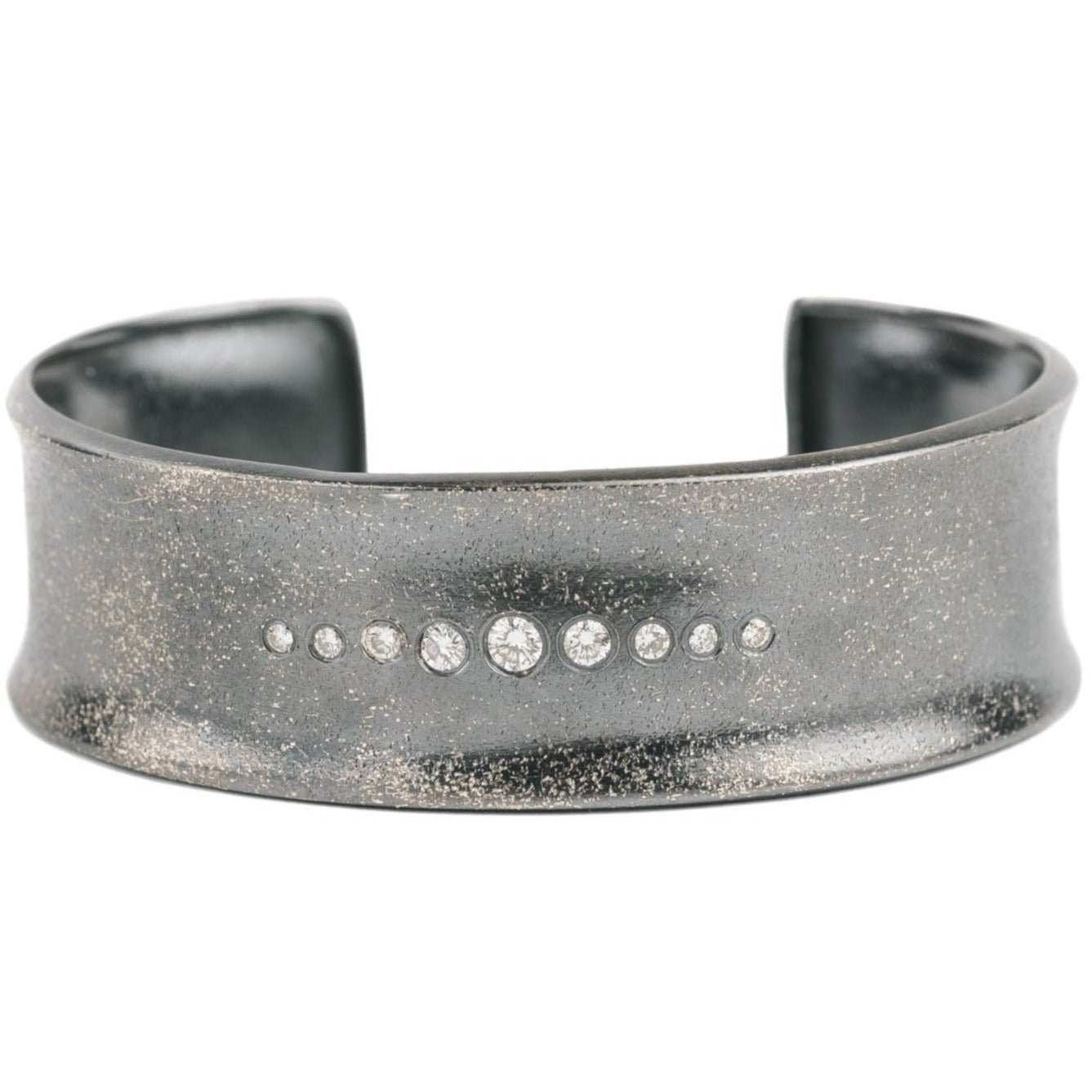 Oxidized Silver Horizon Cuff - KMJ Kate Maller Jewelry Jewelry - Bracelets