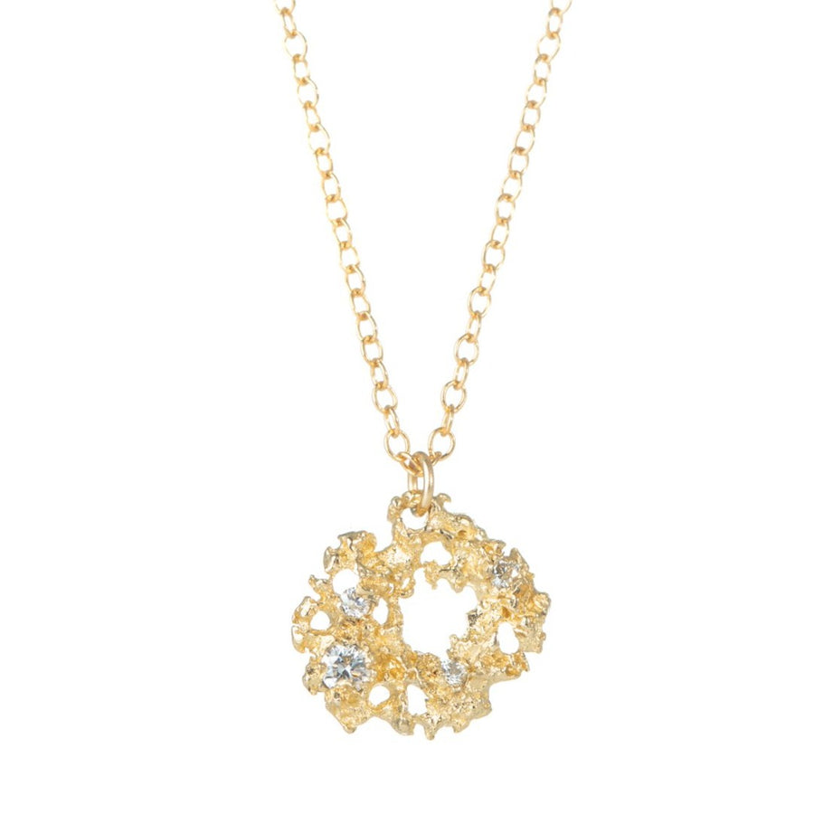 Nebula Necklace - 14ky Gold + Diamonds