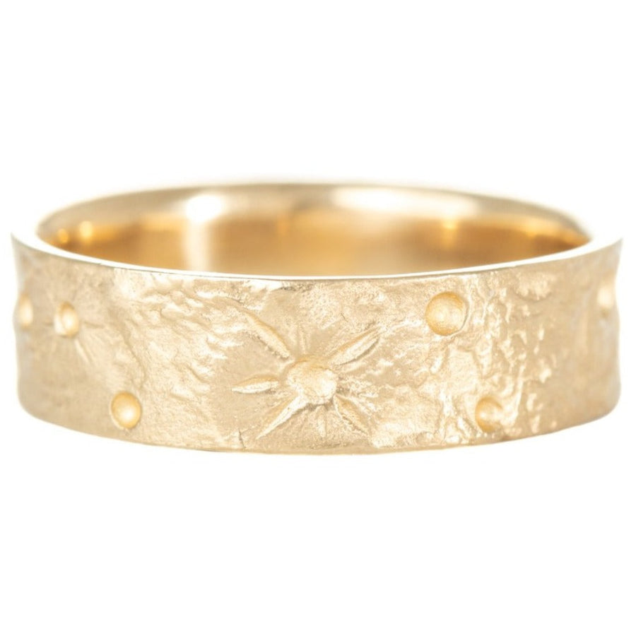 Moon Texture Ring - 14k Gold