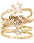 Aspen Wedding Stackers - 18ky Gold, 14kpw Gold
