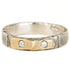 Double Tab Band - 18ky Gold, Silver + Reclaimed Diamonds - KMJ Kate Maller Jewelry Jewelry - Rings