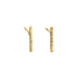 Gold Bar Studs - 18ky Gold - KMJ Kate Maller Jewelry Jewelry - Earrings