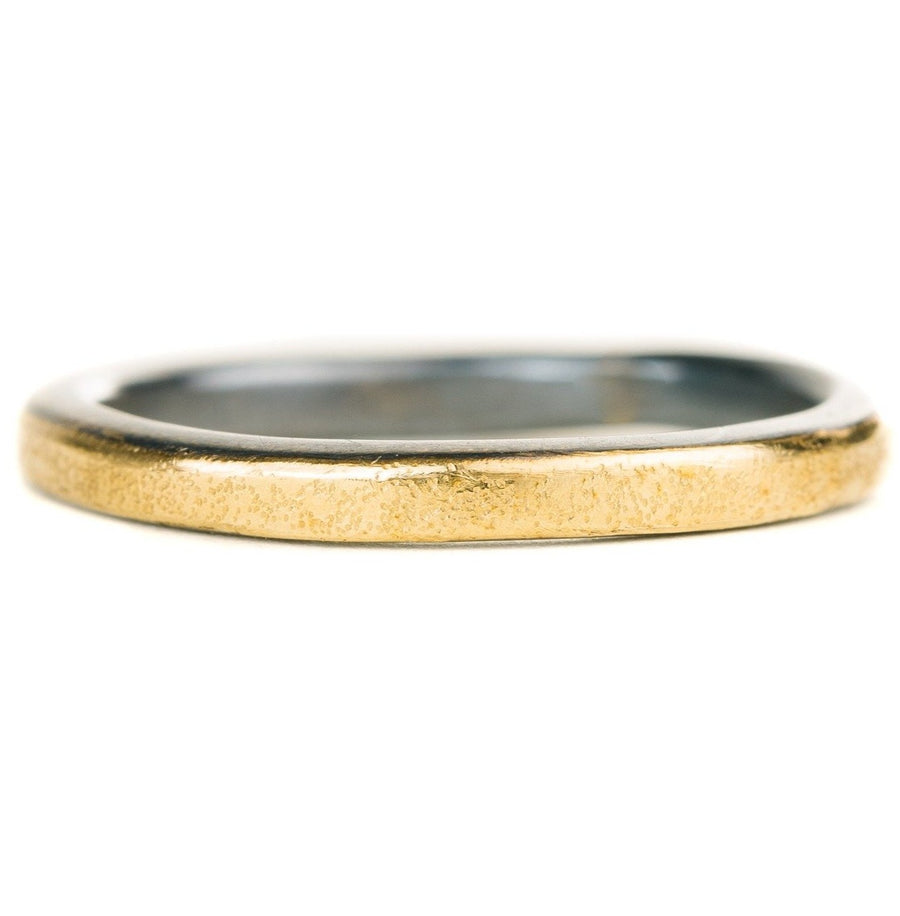 Black + Gold Stacker Ring