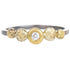 In Bloom Stacking Ring - Dusted Blooms - 22k Gold Dust, 18k Gold, Oxidized Silver + Reclaimed Diamonds - KMJ Kate Maller Jewelry Jewelry - Rings