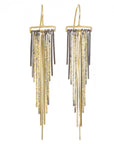 Decidedly Deco Earrings - 18k/22k Gold, Silver
