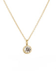 Timeless Solitaire Necklace - 18k/14k Gold + .4 ctw Reclaimed Diamond