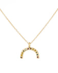 Rainbow Necklace  - 18ky Gold + Colored Diamonds
