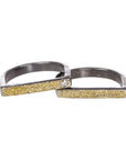Slice Stacking Rings - 22k/18k Gold, Oxidized Silver + Reclaimed Brilliant Diamonds