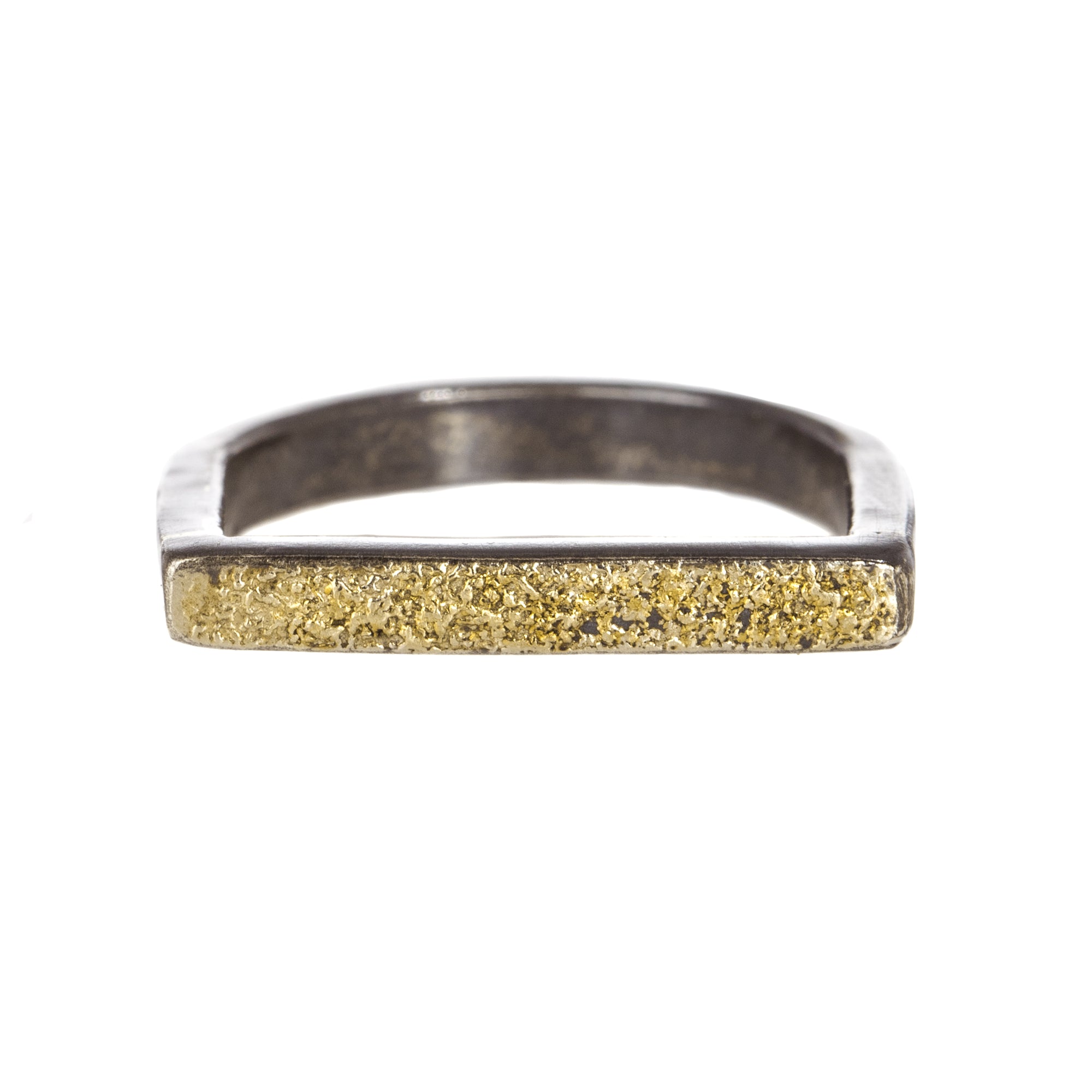 Slice Stacking Rings - 22k/18k Gold, Oxidized Silver + Reclaimed Brilliant Diamonds