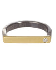 Slice Stacking Rings - 22k/18k Gold, Oxidized Silver + Reclaimed Brilliant Diamonds