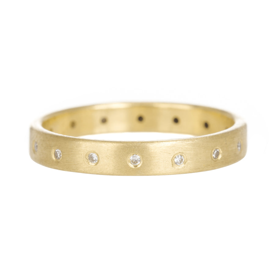 Timeless Wedding Band - 18ky Gold, 18kpw Gold + VS Diamonds