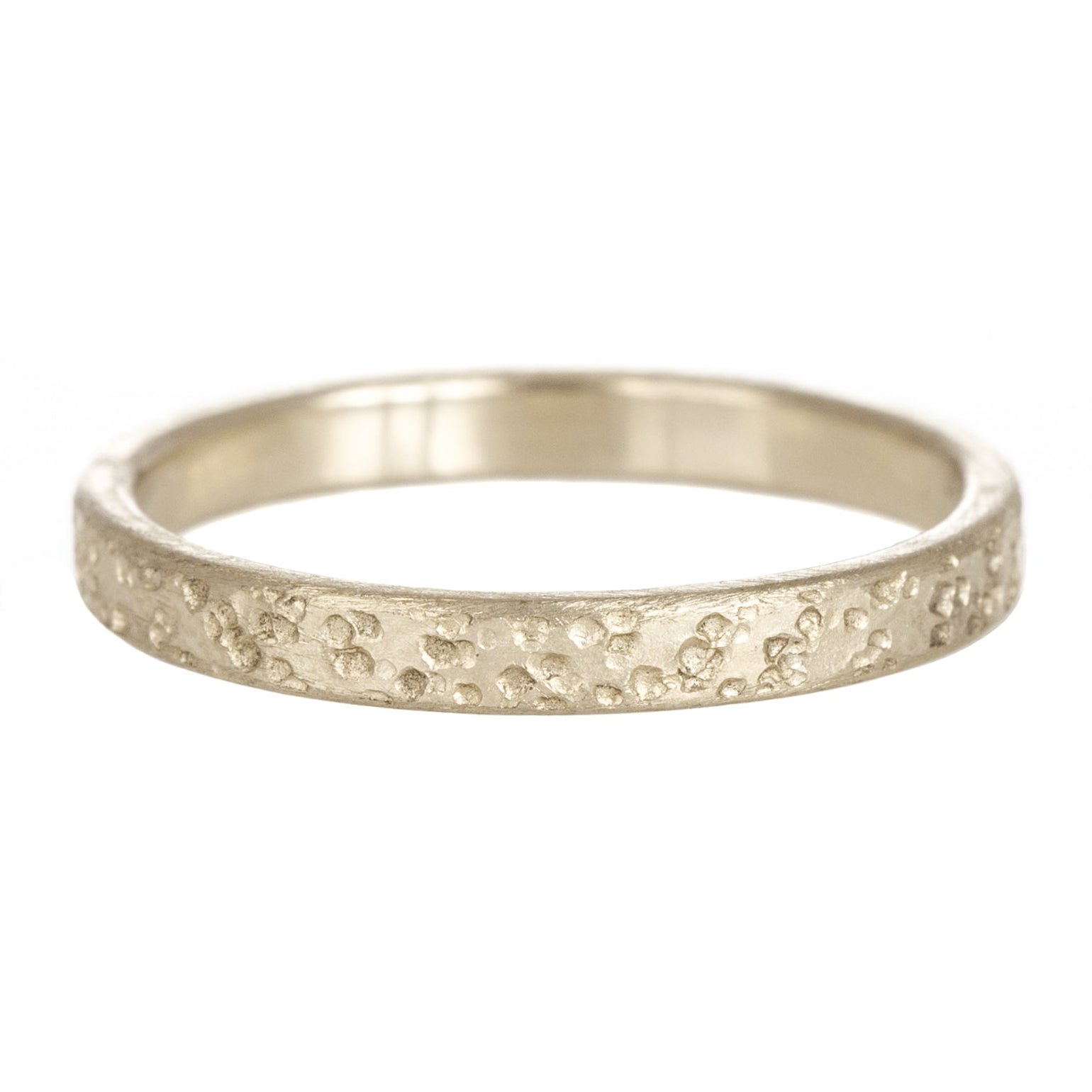 Sand Texture Band - 18ky Gold, 18kpw Gold - KMJ Kate Maller Jewelry Jewelry - Bridal