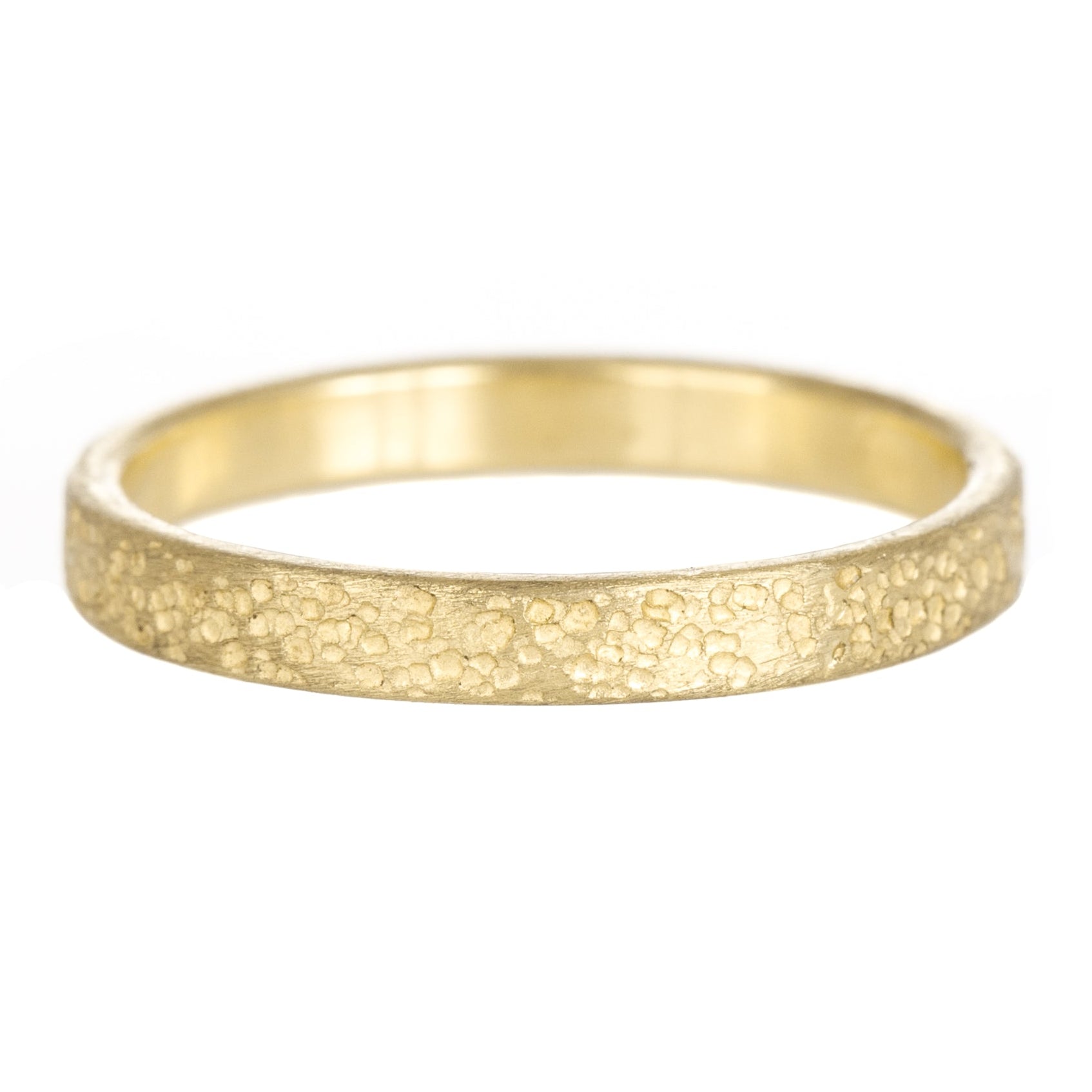 Sand Texture Band - 18ky Gold, 18kpw Gold - KMJ Kate Maller Jewelry Jewelry - Bridal