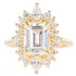 Stella Pear Ring - 14k Rose Gold + Diamonds - KMJ Joe Floro Jewelry - Rings