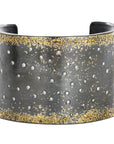 City Lights Cuff - 22k Gold, Oxidized Silver + Reclaimed Diamonds