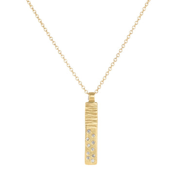 Luxe Aspen Necklace - 18k gold, Oxidized Silver + Reclaimed Diamonds