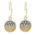 Traveler’s Coin Earrings - 22ky gold dust, 18k Gold, Oxidized Silver + Reclaimed Diamonds - KMJ Kate Maller Jewelry Jewelry - Earrings