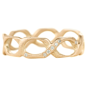 Braided Yellow Gold Band - 18k Gold