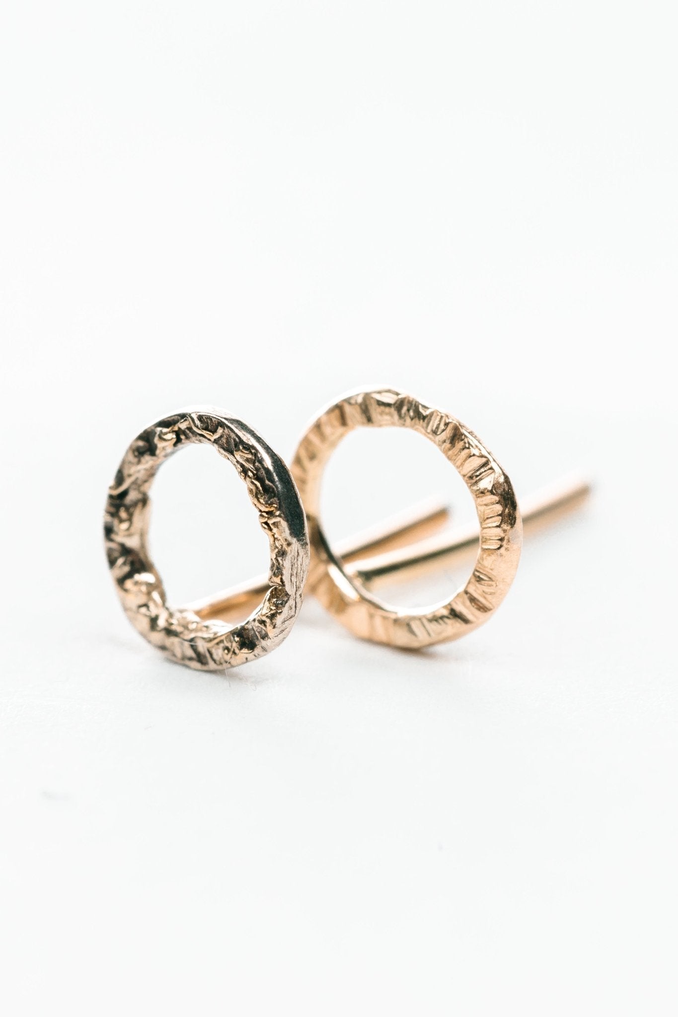 X-O Studs - 22k/18k Gold + Oxidized Silver - KMJ Kate Maller Jewelry Jewelry - Earrings